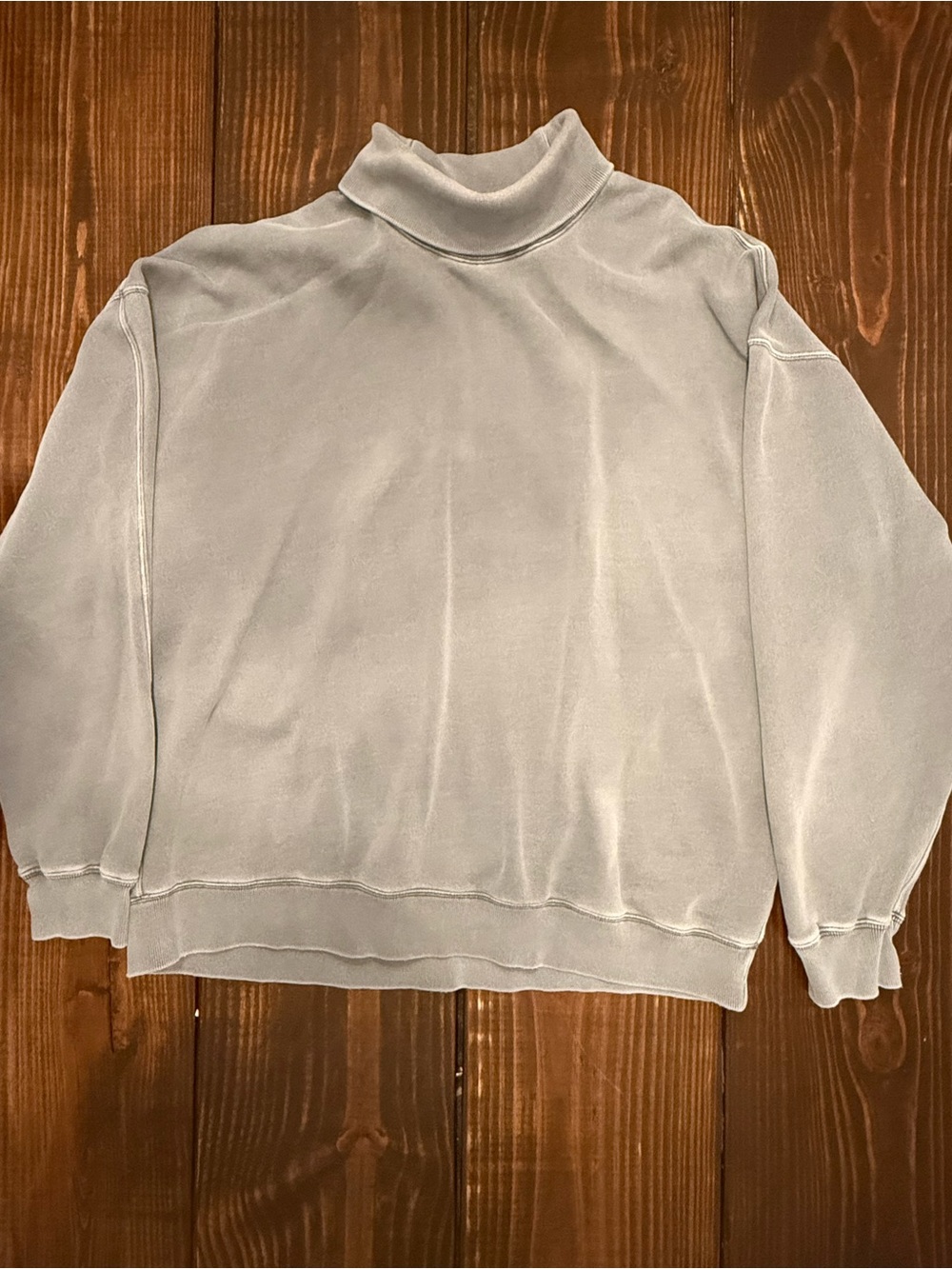 Abercrombie & Fitch Light Gray Mock Neck Sweater